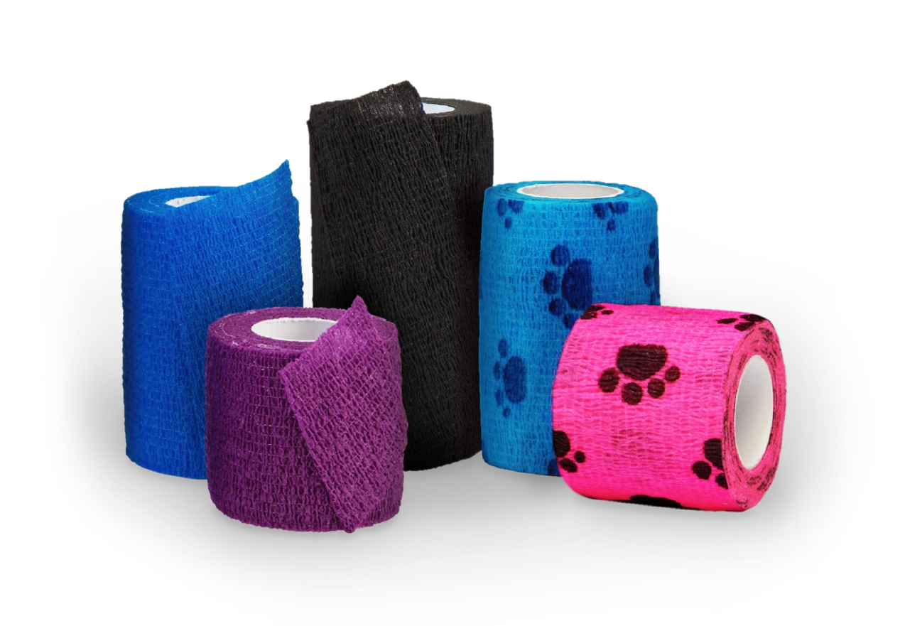 Cohesive bandages for dogs, cats and horses. Sticky-Band VT.